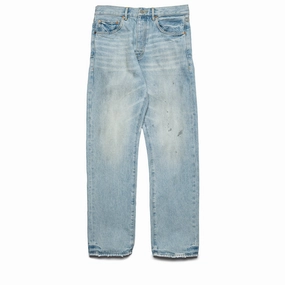 Purple Brand Mechanic Dirty Mid Rise Straight Leg Jean - Indigo