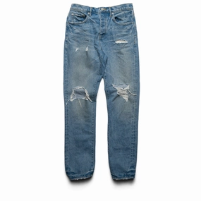 Purple Brand Mid Rise Slim Straight Vintage Blowout Jean - Light Indigo