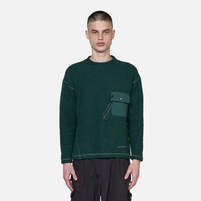 Re Wool JQ Crew Neck Green