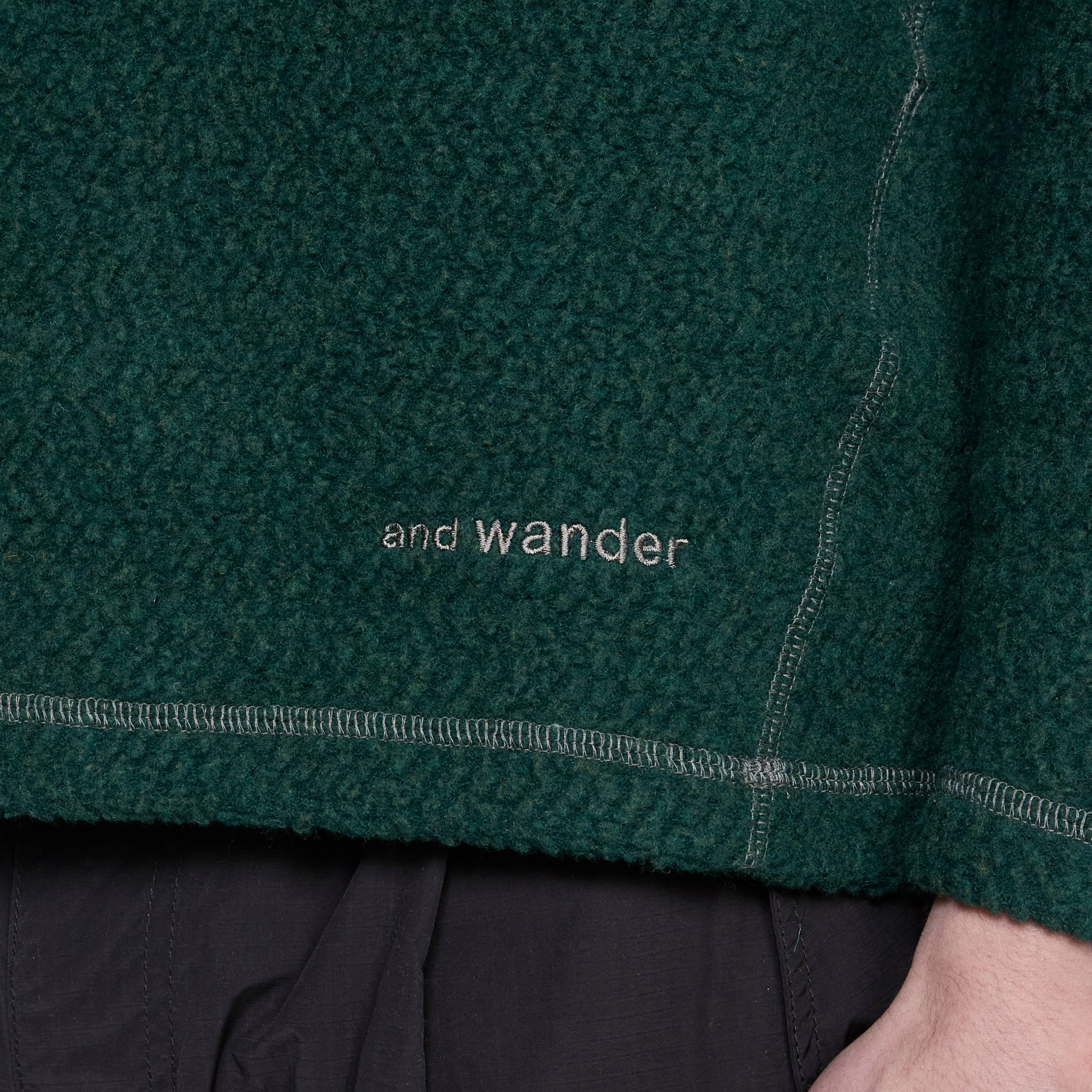 Re Wool JQ Crew Neck Green
