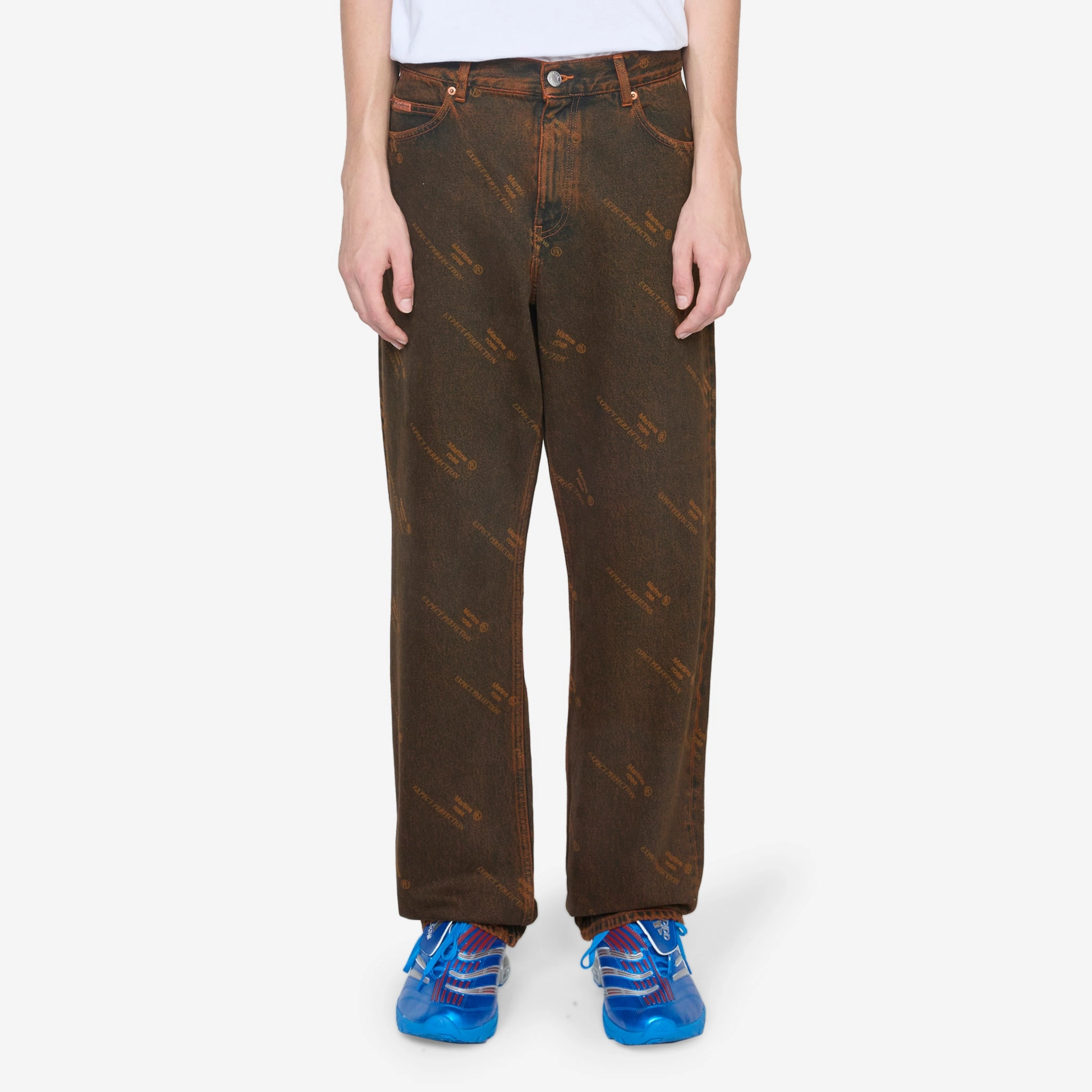 Relaxed Fit Jean Orange Laser