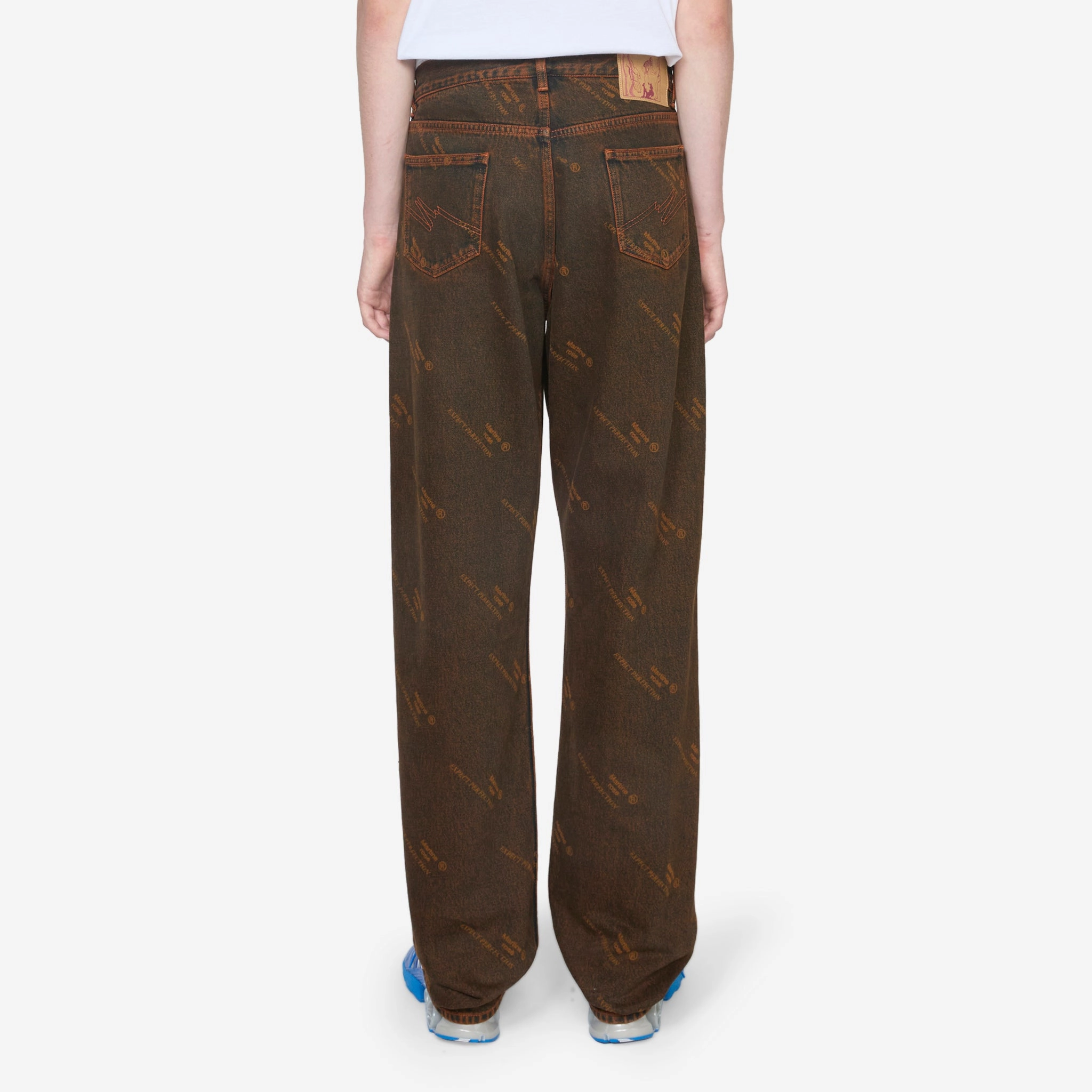 Relaxed Fit Jean Orange Laser