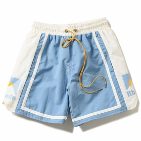 Rhude Moonlight Short - Powder Blue/Off White