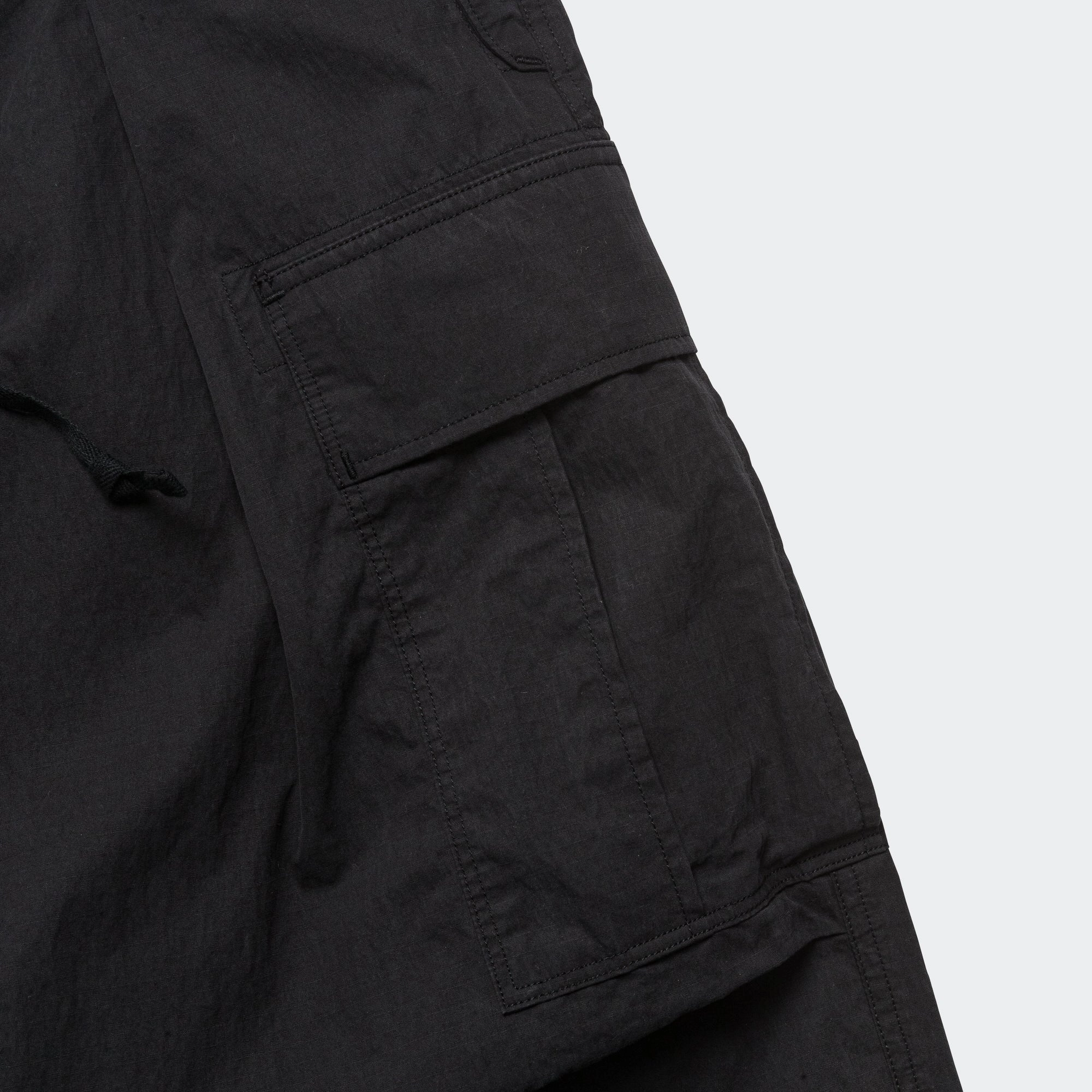 Rip Stop JUMBO Cargo Pants - Black