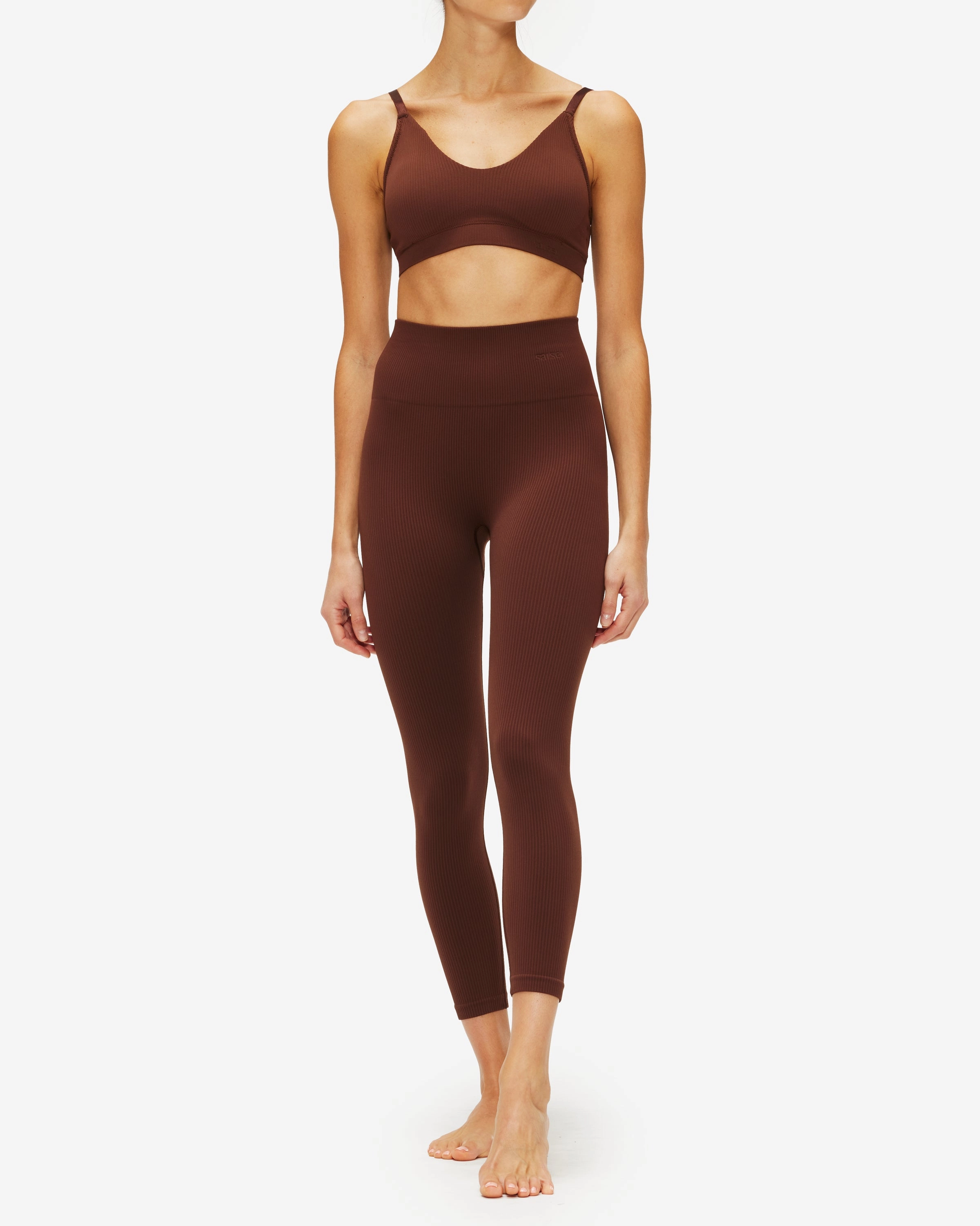Saisei Ribbed Plunge Bralette