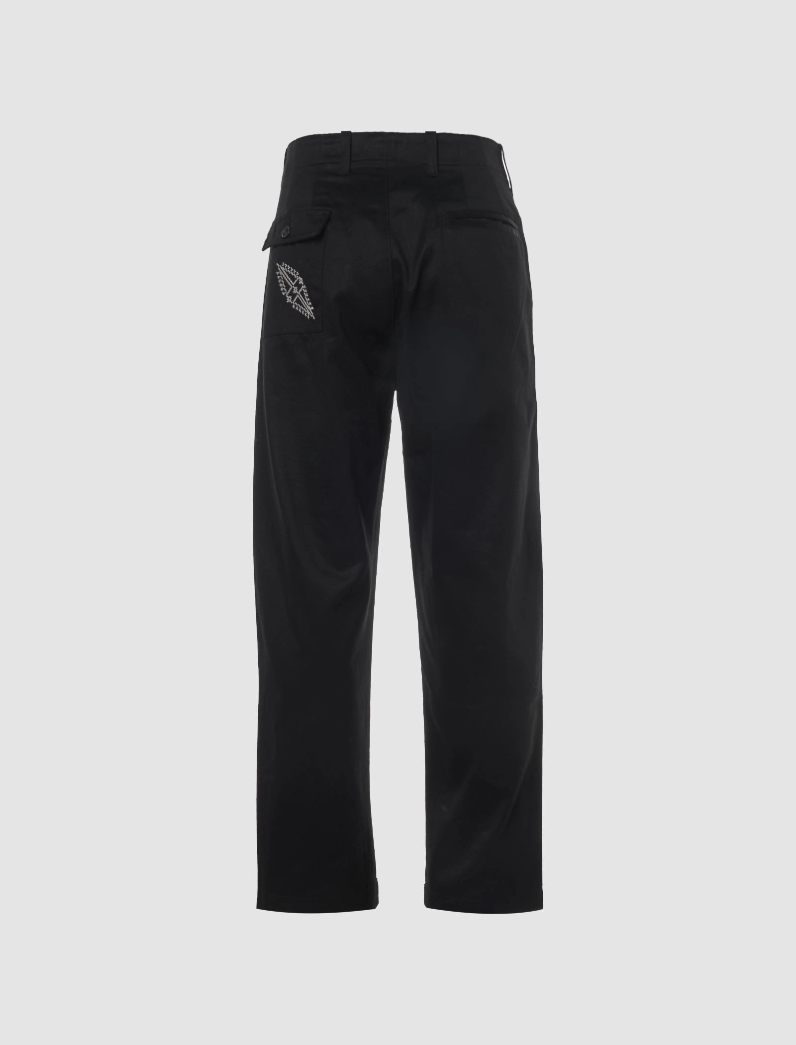 SHAJARAT CONTRAST STITCHED CHINO TROUSERS