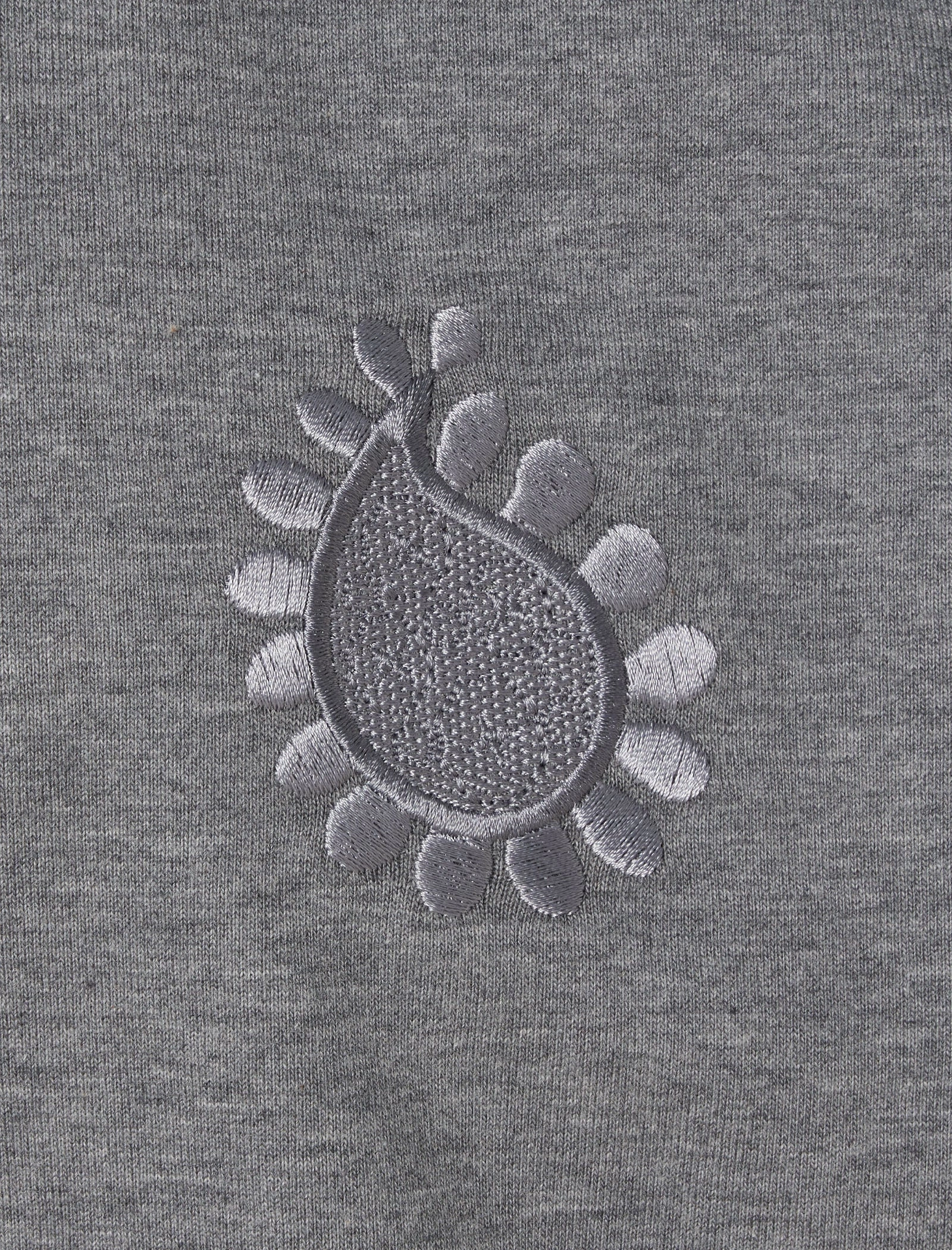 SHORT SLEEVE PAISLEY EMBROIDERED POLO