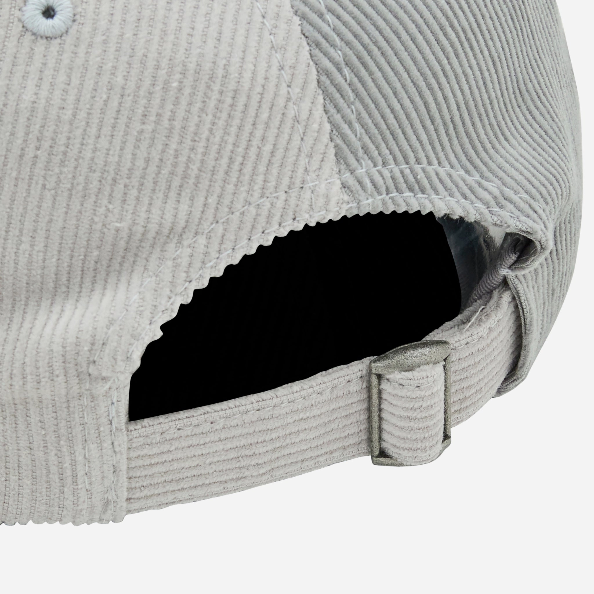 Split Corduroy Cap Grey