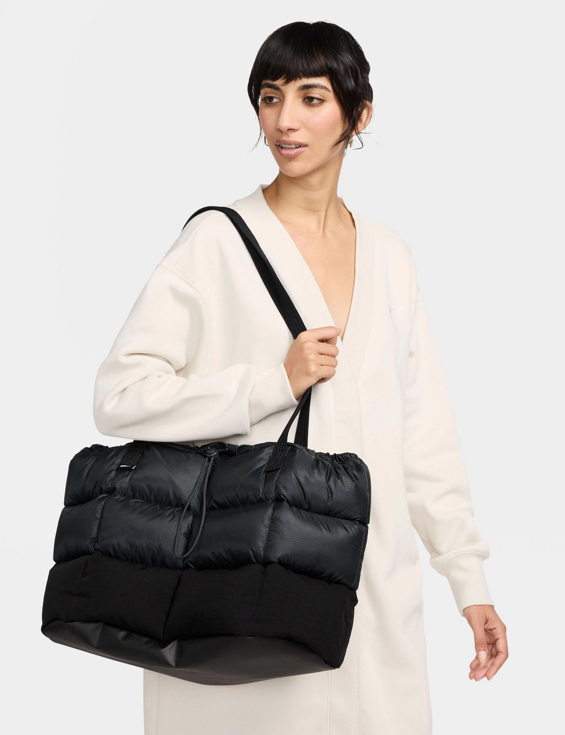Sportswear Puffle Tote Bag - Black/Anthracite/White