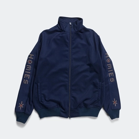 Studded Track Jacket - Navy