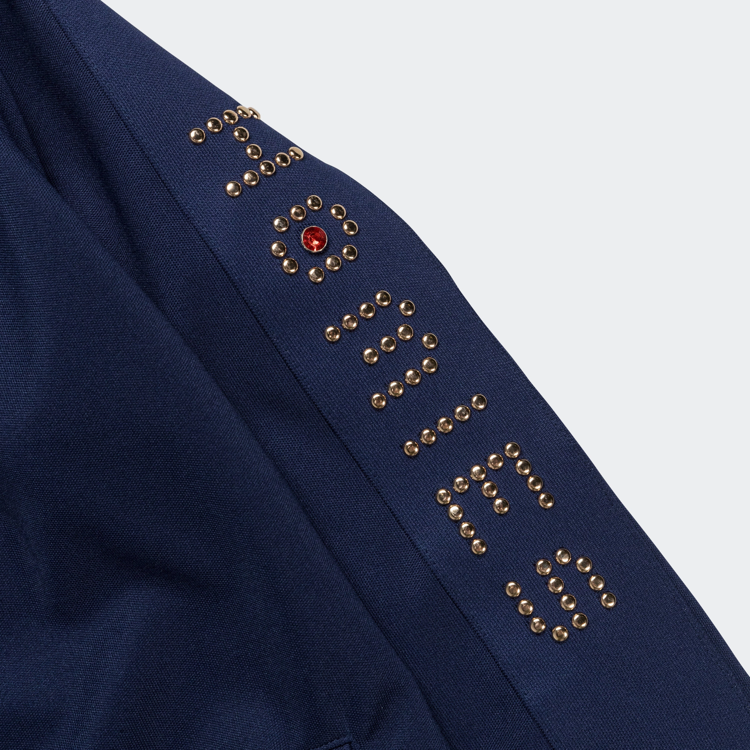 Studded Track Jacket - Navy