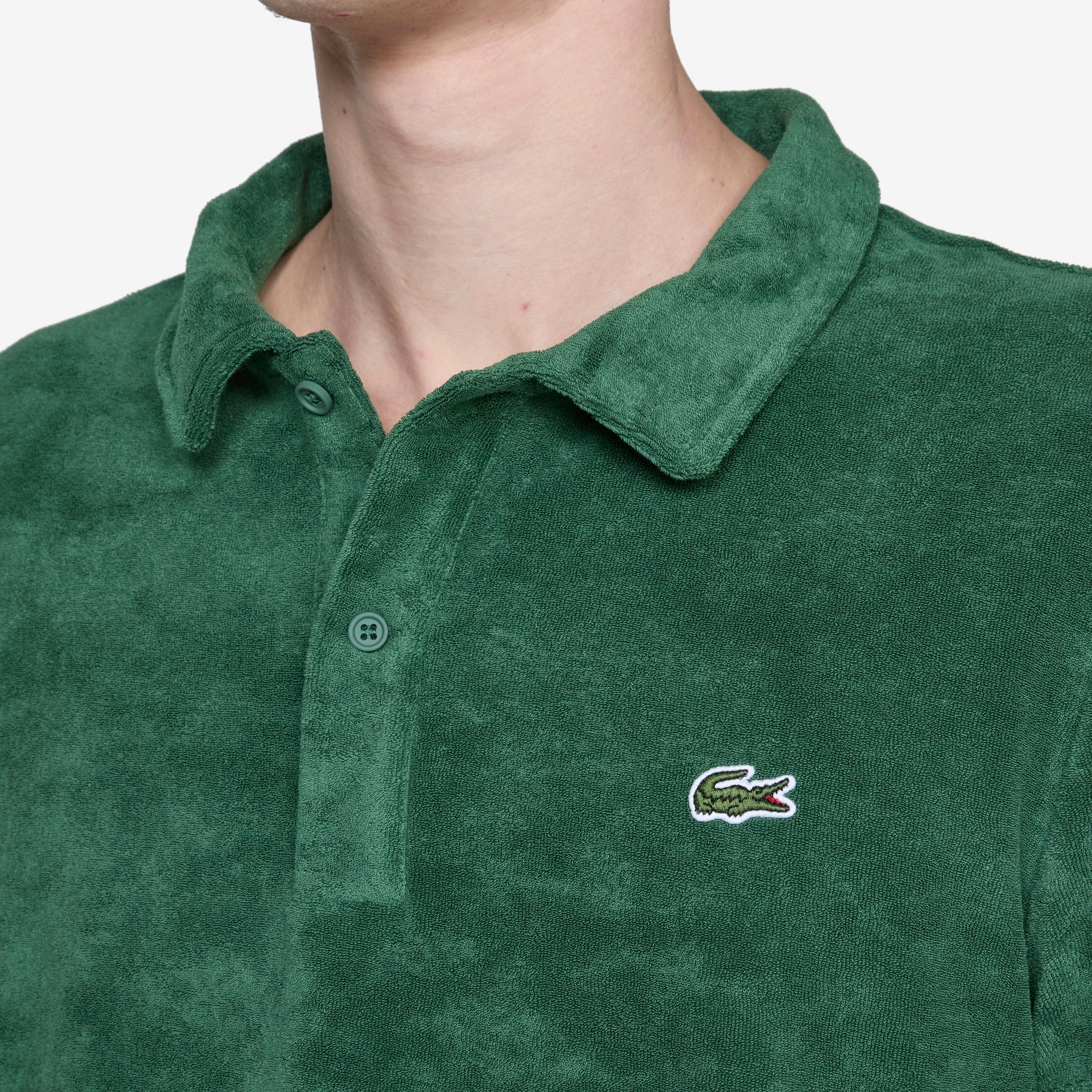 Terry Towelling Polo Green