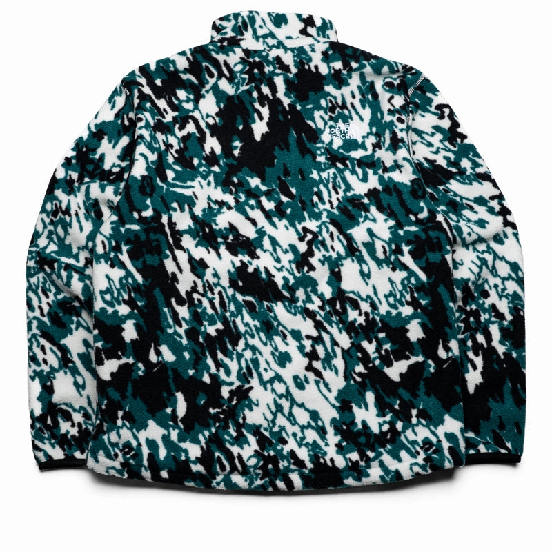 The North Face Fleeski 1/4 Zip Pullover - Deep Nori Trail Grid