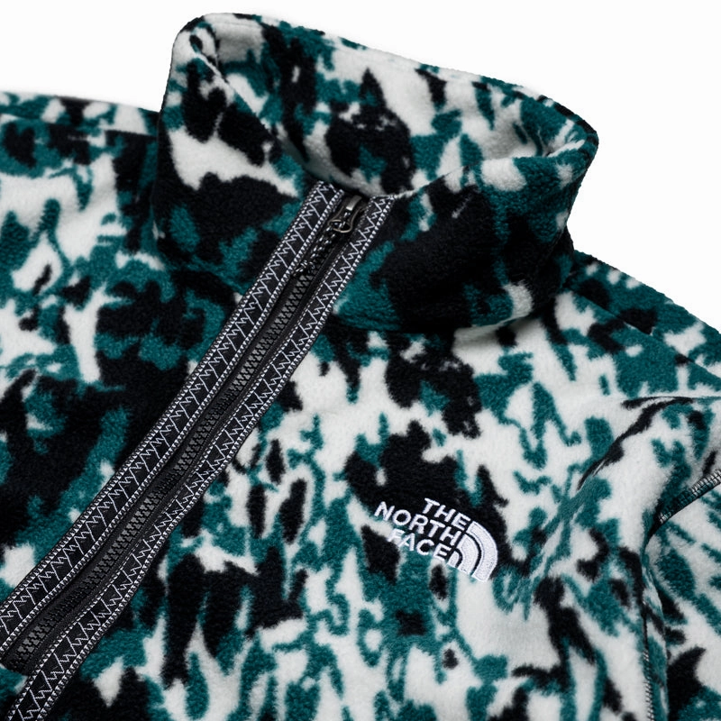 The North Face Fleeski 1/4 Zip Pullover - Deep Nori Trail Grid