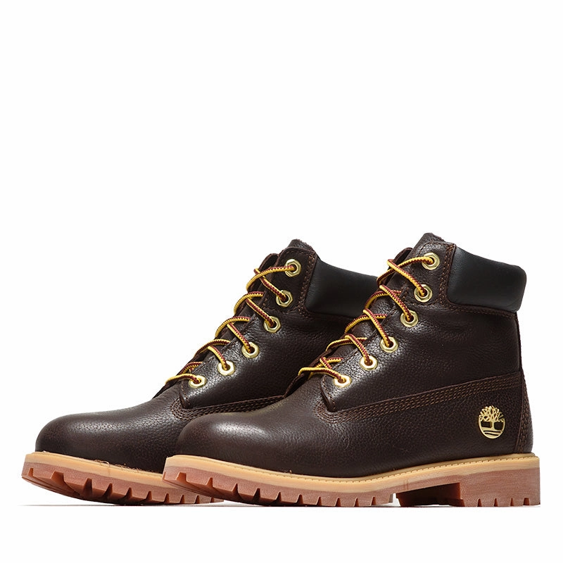 Timberland 6 Lace Up Waterproof Boot 'Espresso' (GS) - Dark Brown