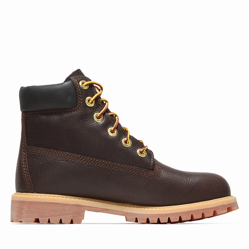 Timberland 6 Lace Up Waterproof Boot 'Espresso' (GS) - Dark Brown