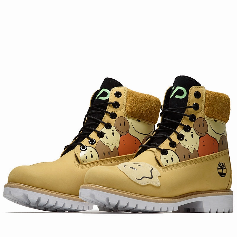 Timberland 6 Lace Up Waterproof Boot 'Shades Of Happiness' - Medium Yellow