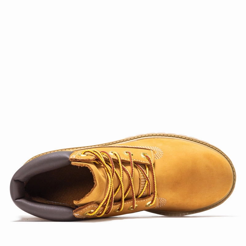 Timberland 6 Lace Up Waterproof Boot (GS) - Wheat