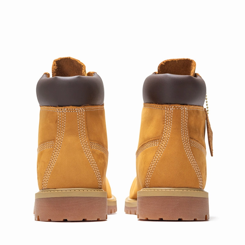 Timberland 6 Lace Up Waterproof Boot (GS) - Wheat
