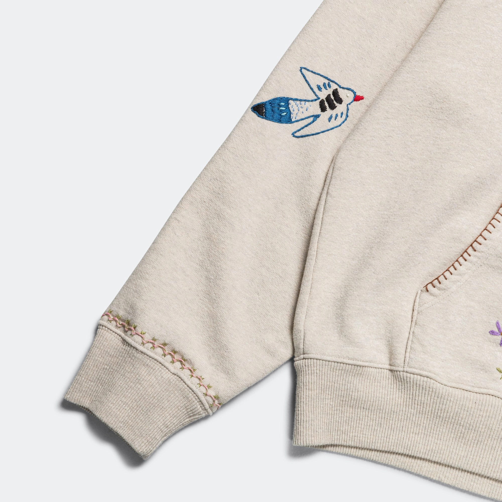TOP SWT Knit Hoodie (MAGPIE) - Ecru