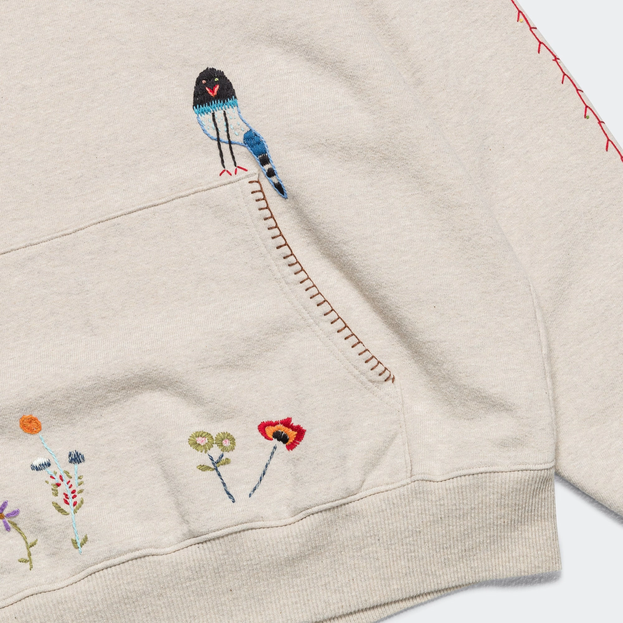 TOP SWT Knit Hoodie (MAGPIE) - Ecru