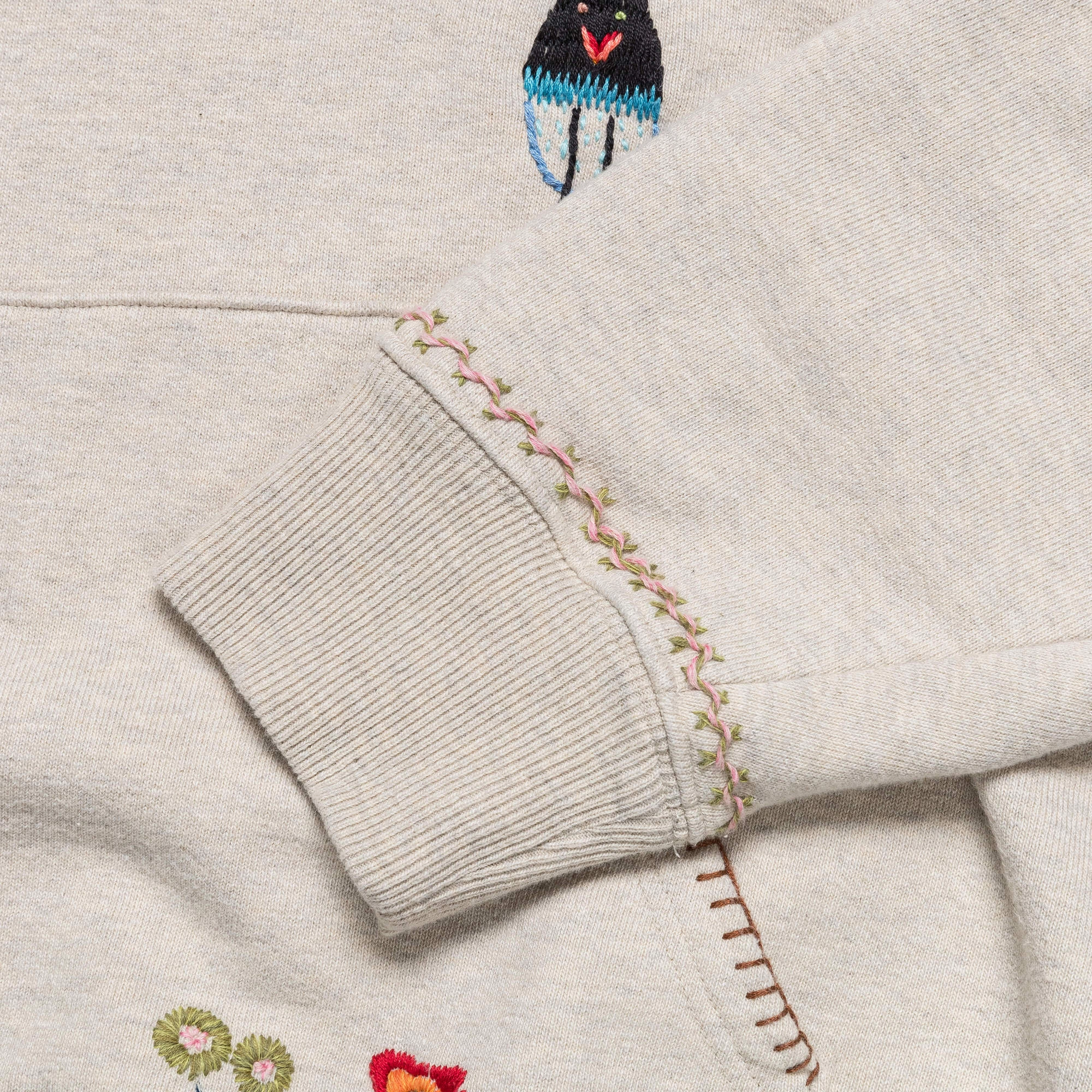 TOP SWT Knit Hoodie (MAGPIE) - Ecru