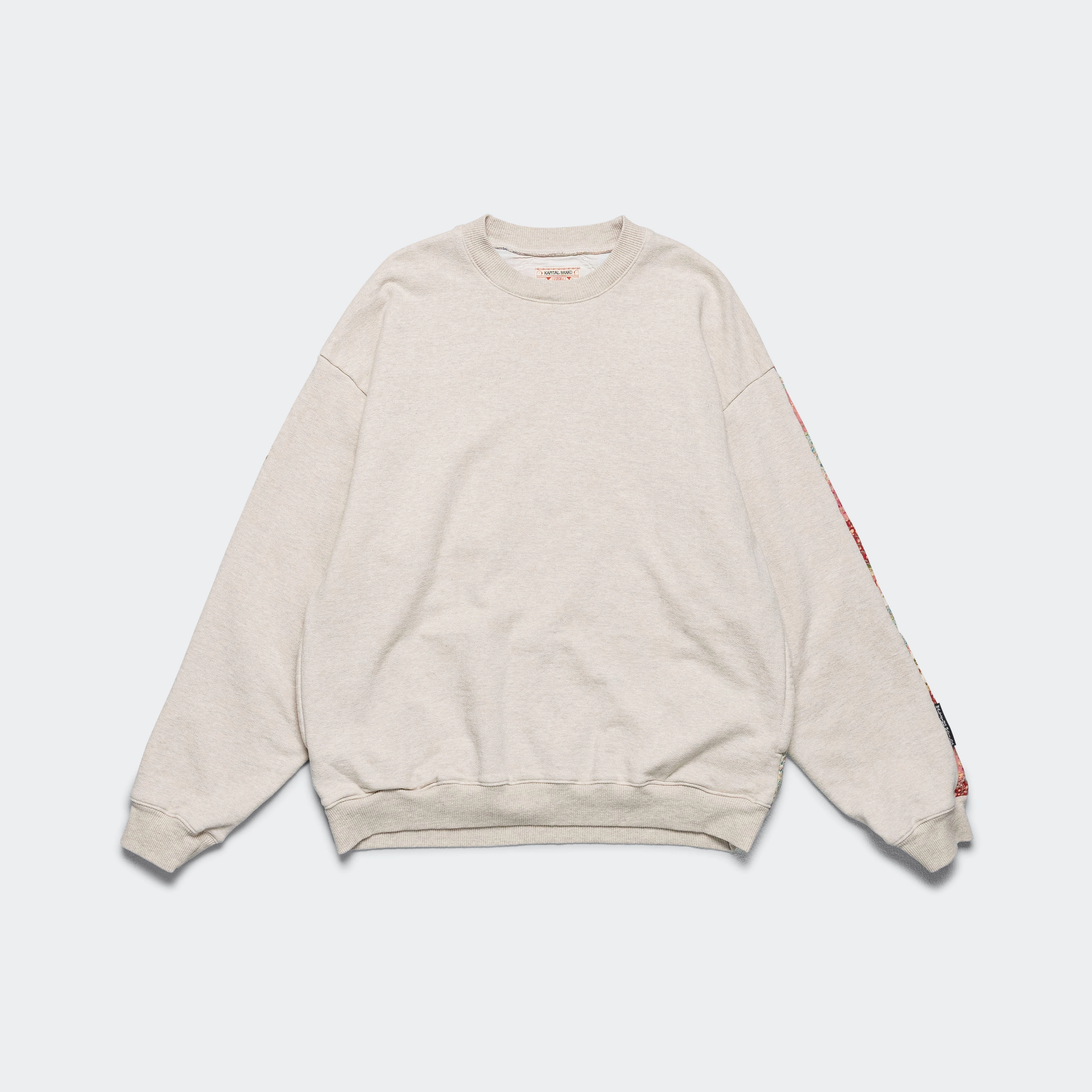 TOP SWT Knit x YABANE Quilt 2TONES BIG SWT - Ecru/Trico
