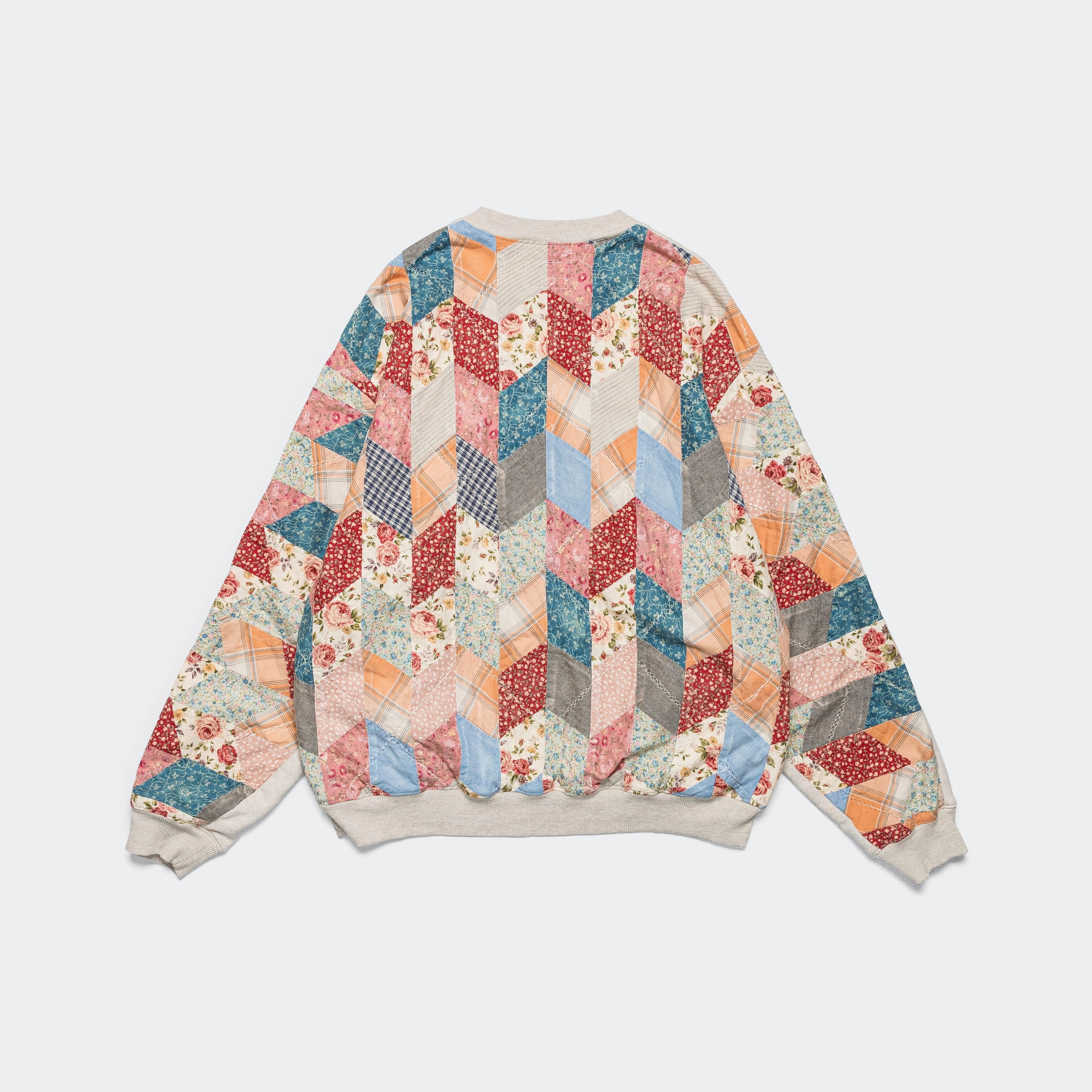 TOP SWT Knit x YABANE Quilt 2TONES BIG SWT - Ecru/Trico