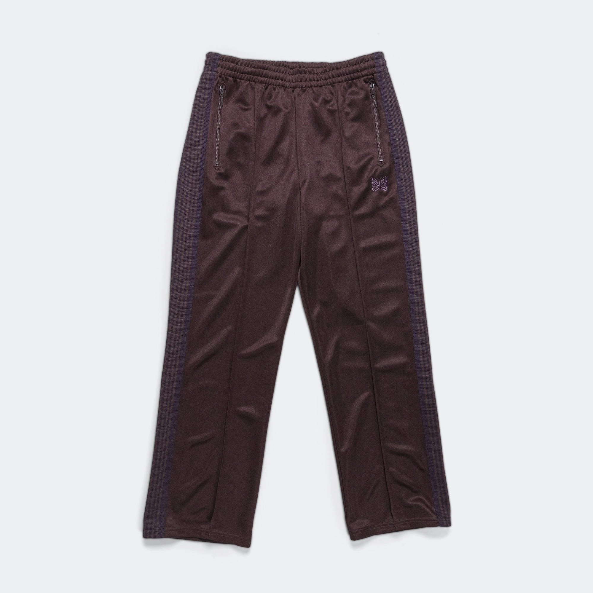 Track Pant - Dark Brown Poly Smooth