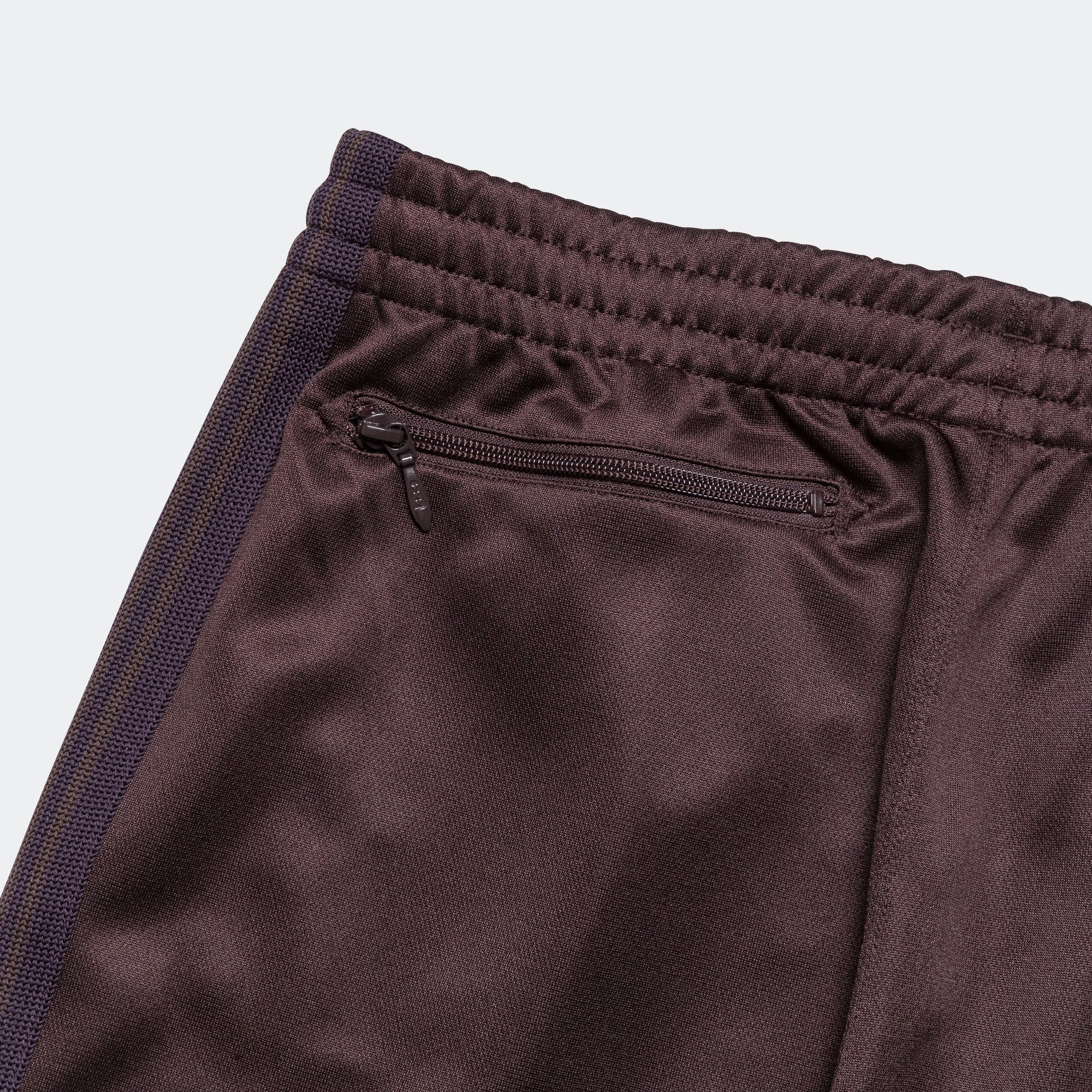 Track Pant - Dark Brown Poly Smooth