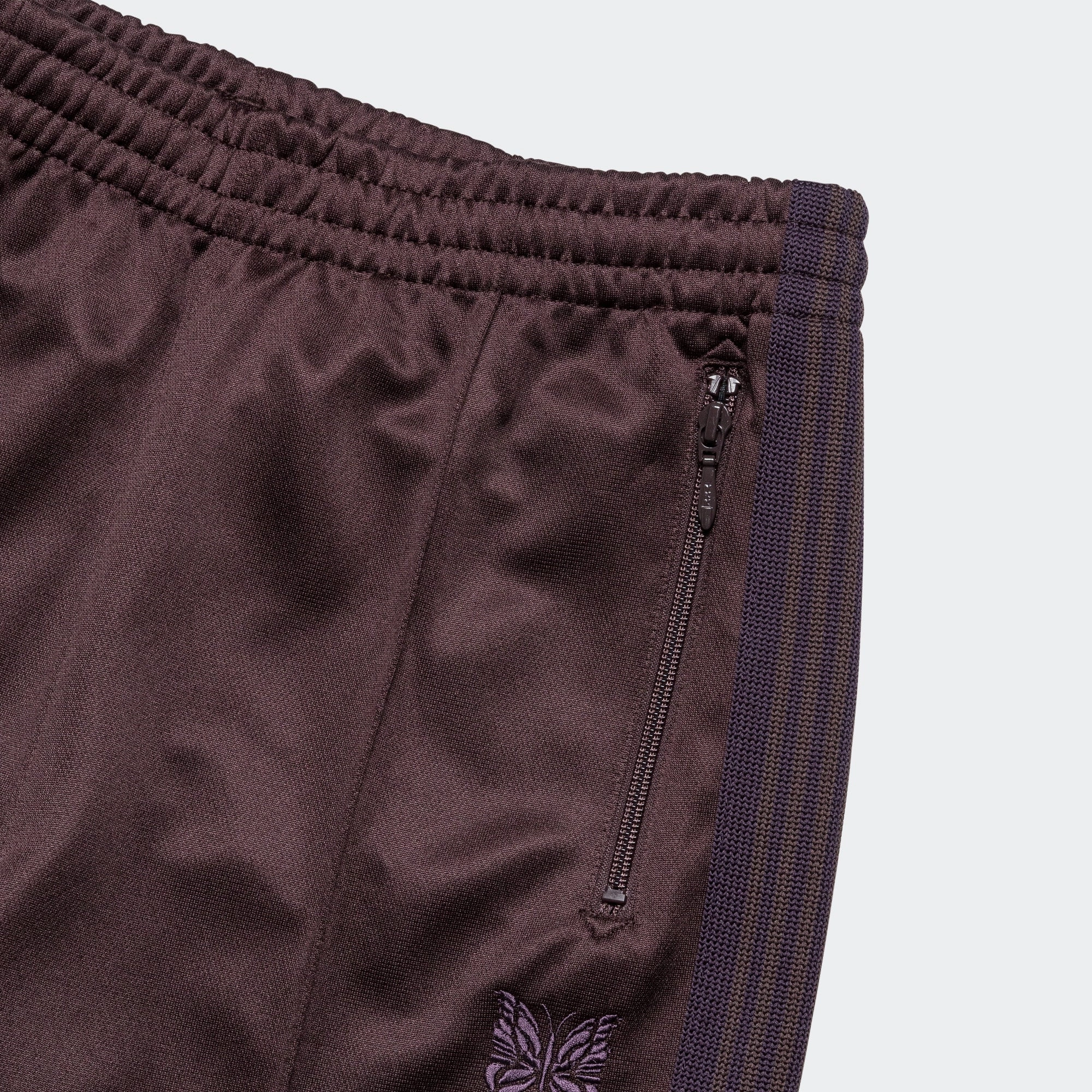 Track Pant - Dark Brown Poly Smooth