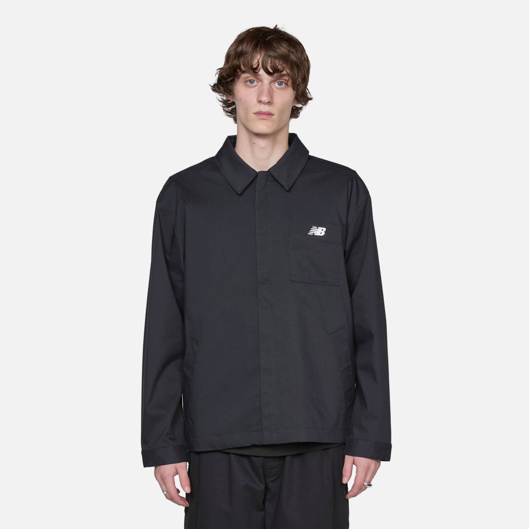 Twill Coaches Jacket Black