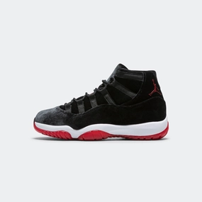 Womens Air Jordan 11 Retro - Black/Gym Red-White