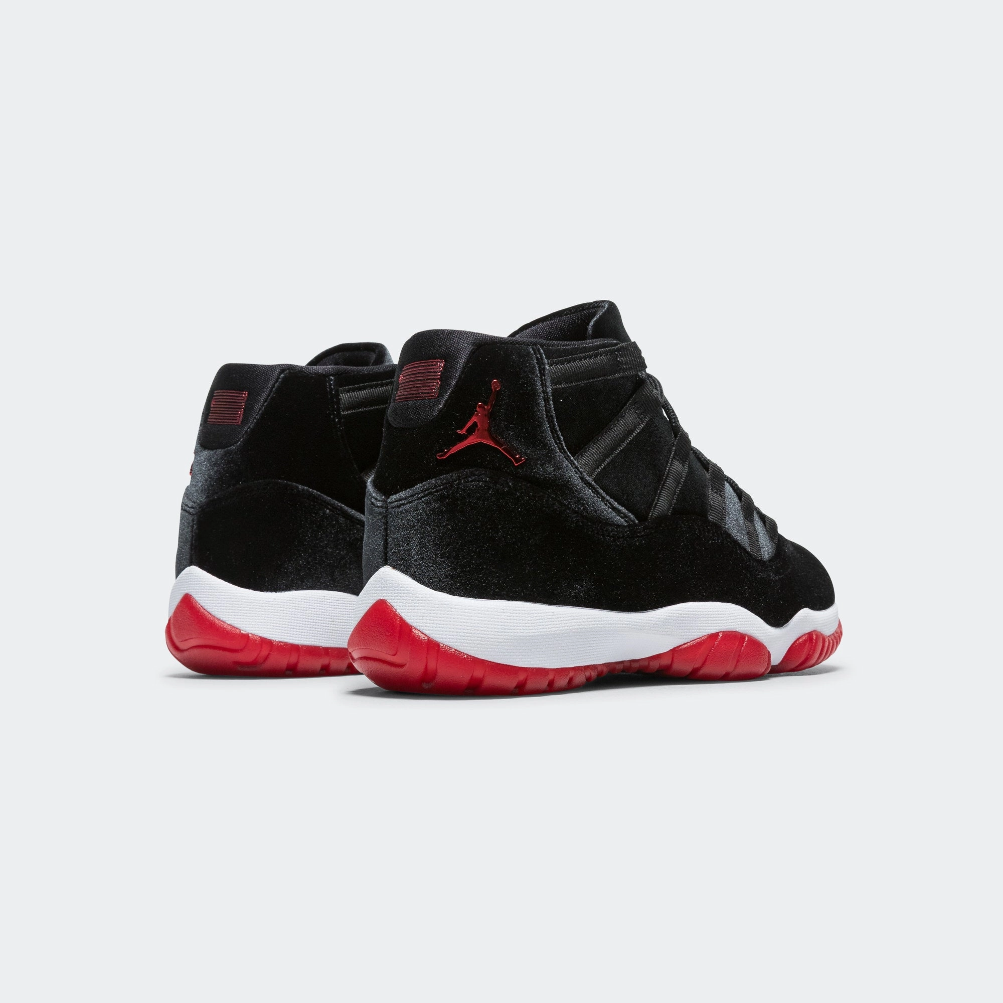 Womens Air Jordan 11 Retro - Black/Gym Red-White