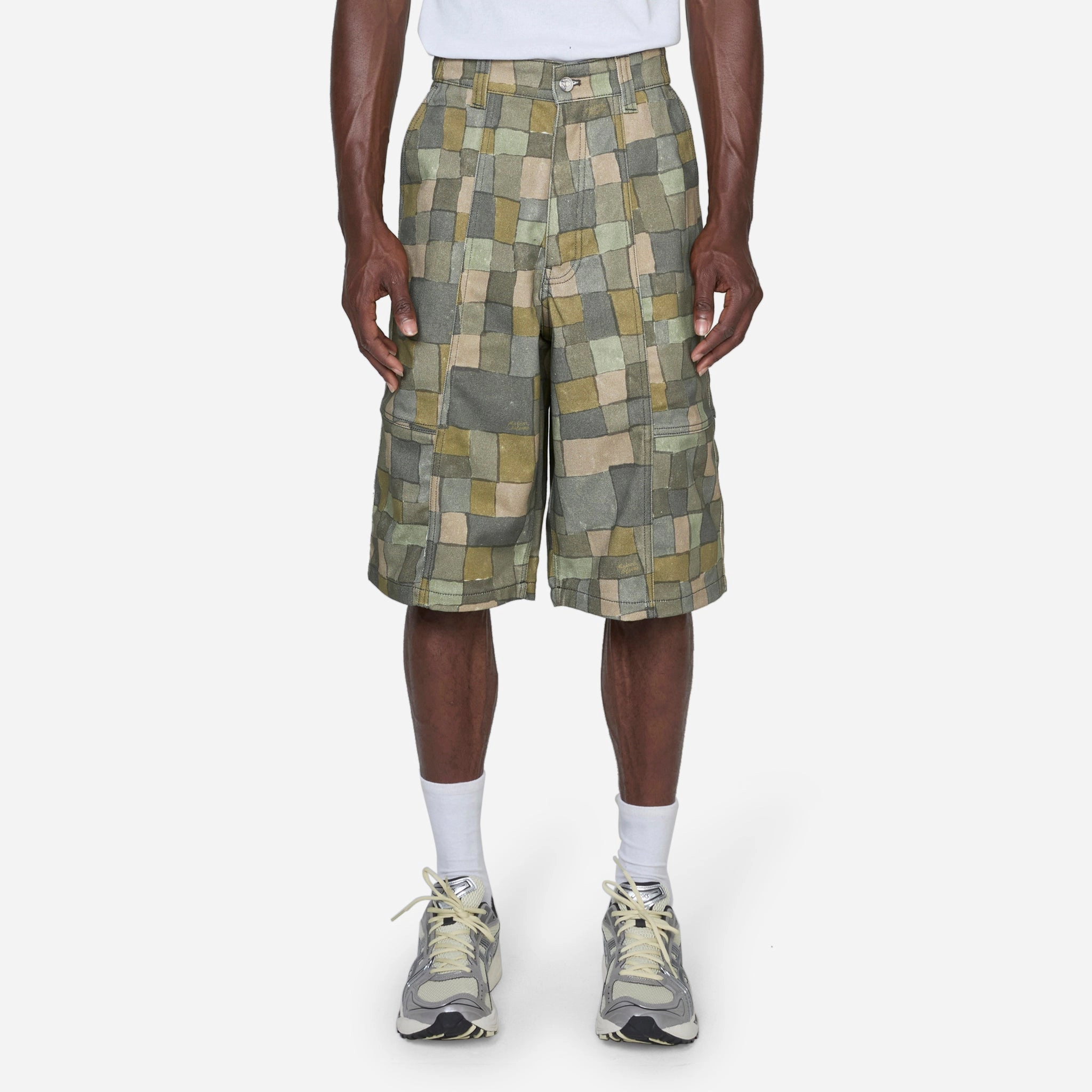 Workwear Shorts Multicolour Camo Check