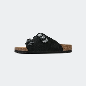 Zurich Tech - Black Suede Leather
