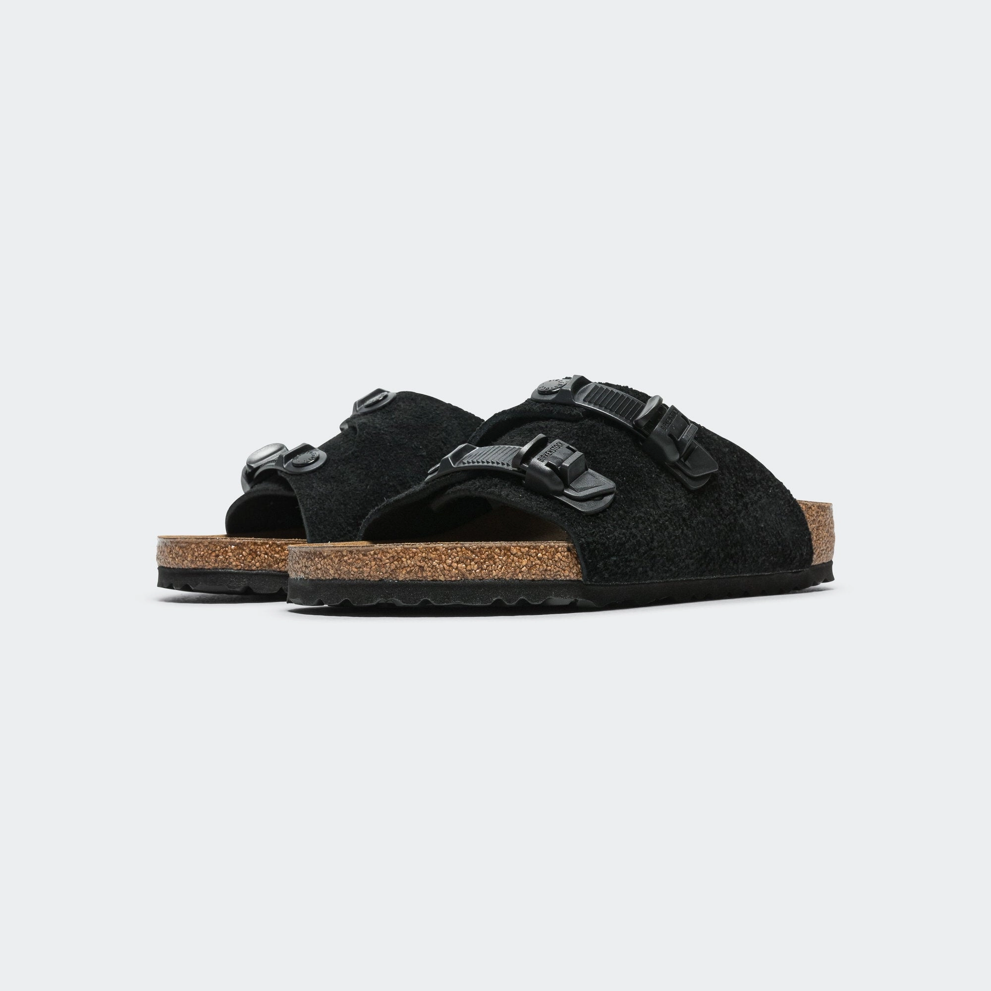 Zurich Tech - Black Suede Leather
